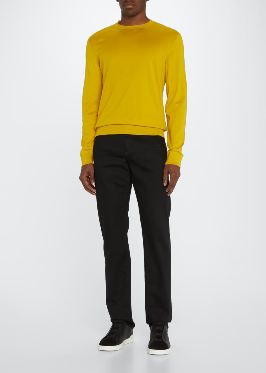 ZEGNA Men's CottonCashmere Crewneck Sweater Bergdorf Goodman