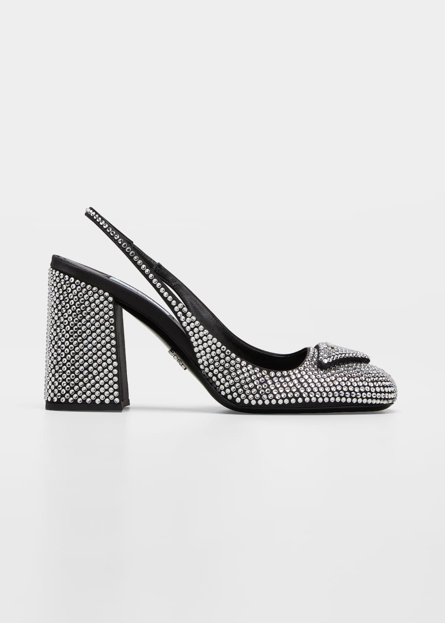 Prada block heel pump shop