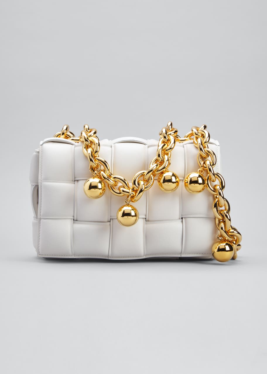 Bottega Veneta Off-White Padded Cassette Shoulder Bag