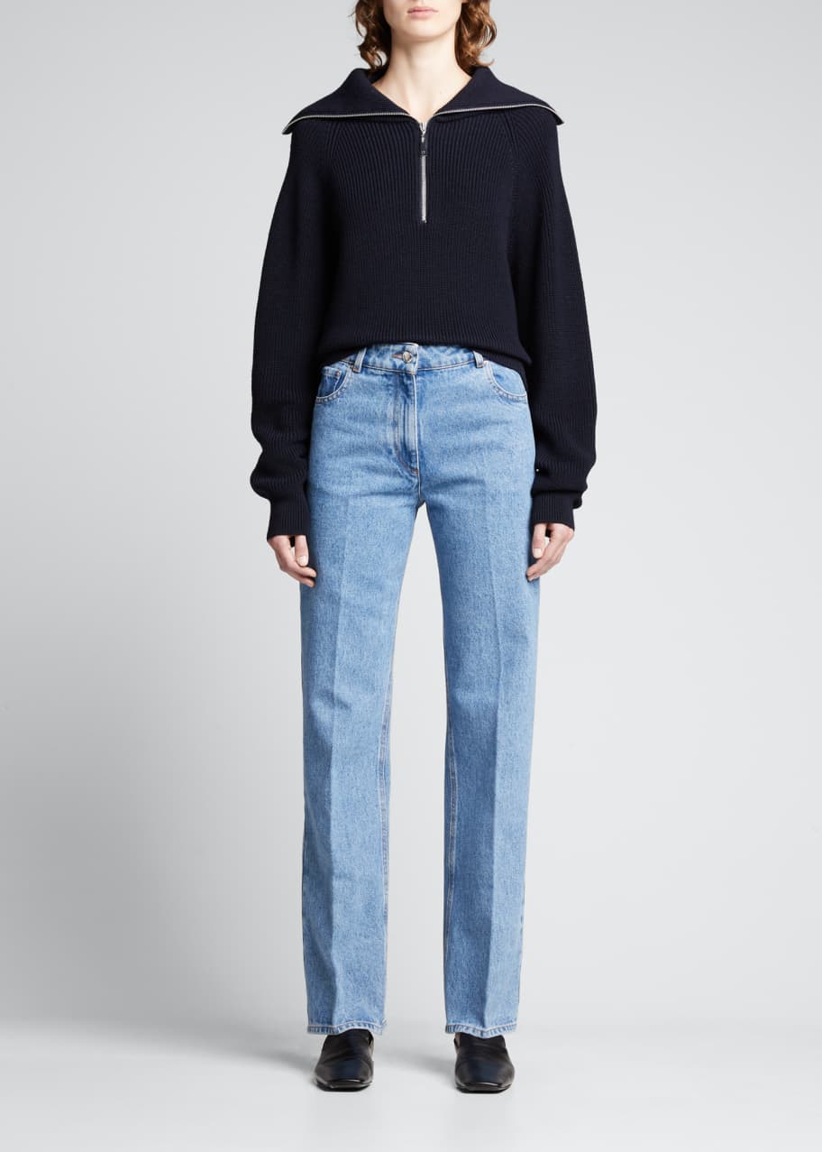Rohe Carry Zip-Front Pullover Sweater - Bergdorf Goodman