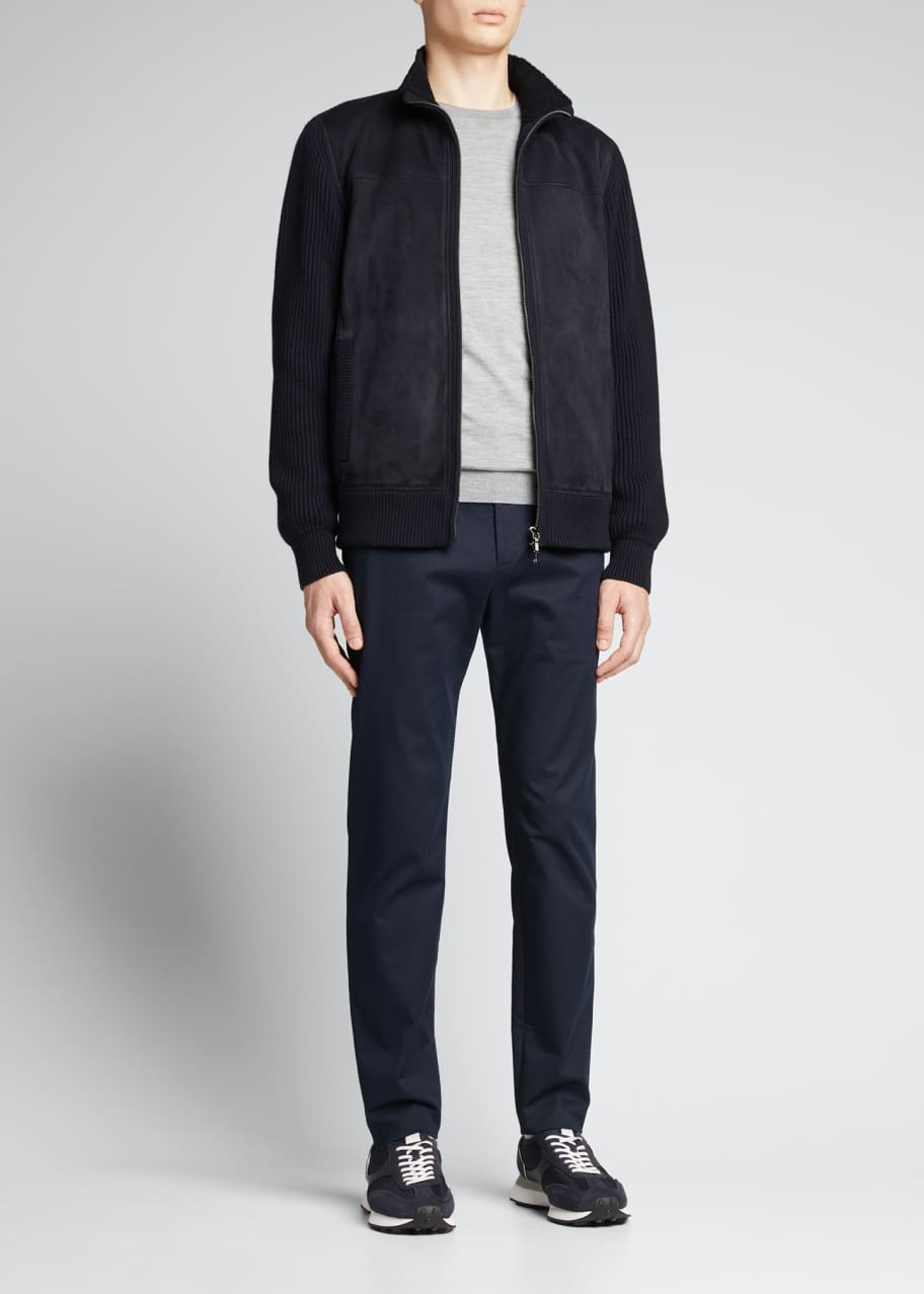 Loro Piana Men's Winterburn Cashmere & Shearling Bomber Jacket ...