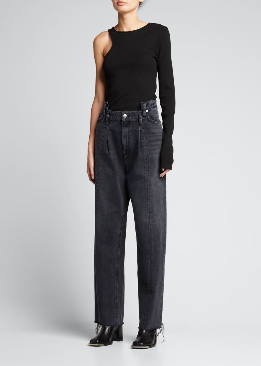 AGOLDE Pieced Angled Jeans - Bergdorf Goodman