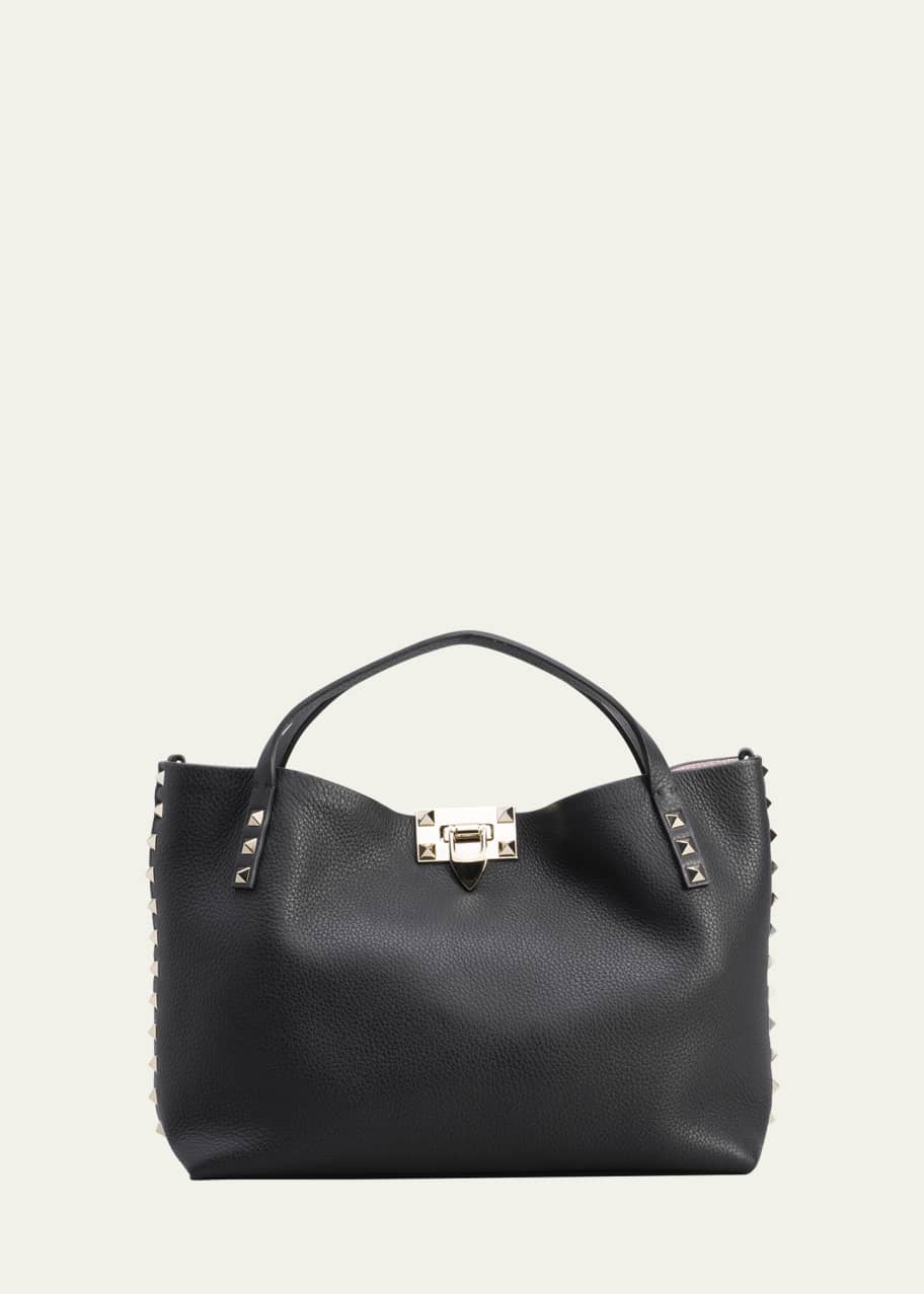 VIP【送料関税込】VALENTINO GARAVANI ROCKSTUD SMALL TOTE BAG Valentino Garavani Rockstud Calfskin Small Tote Bag