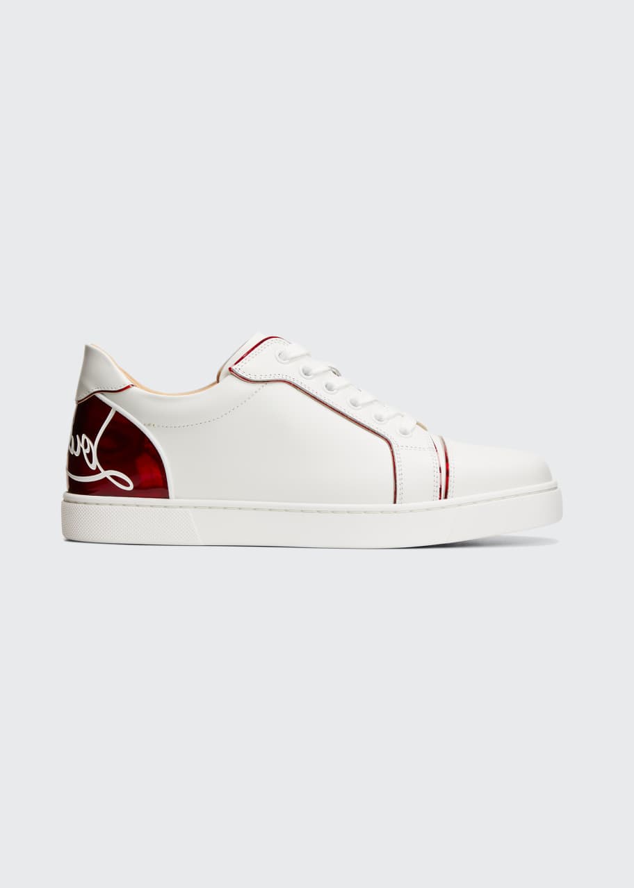 Christian Louboutin Fun Vieira Script Red Sole Sneakers