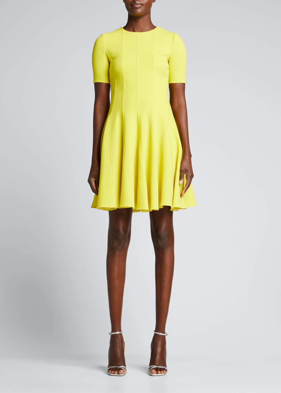 Oscar de la Renta Paneled Circle Mini Dress - Bergdorf Goodman