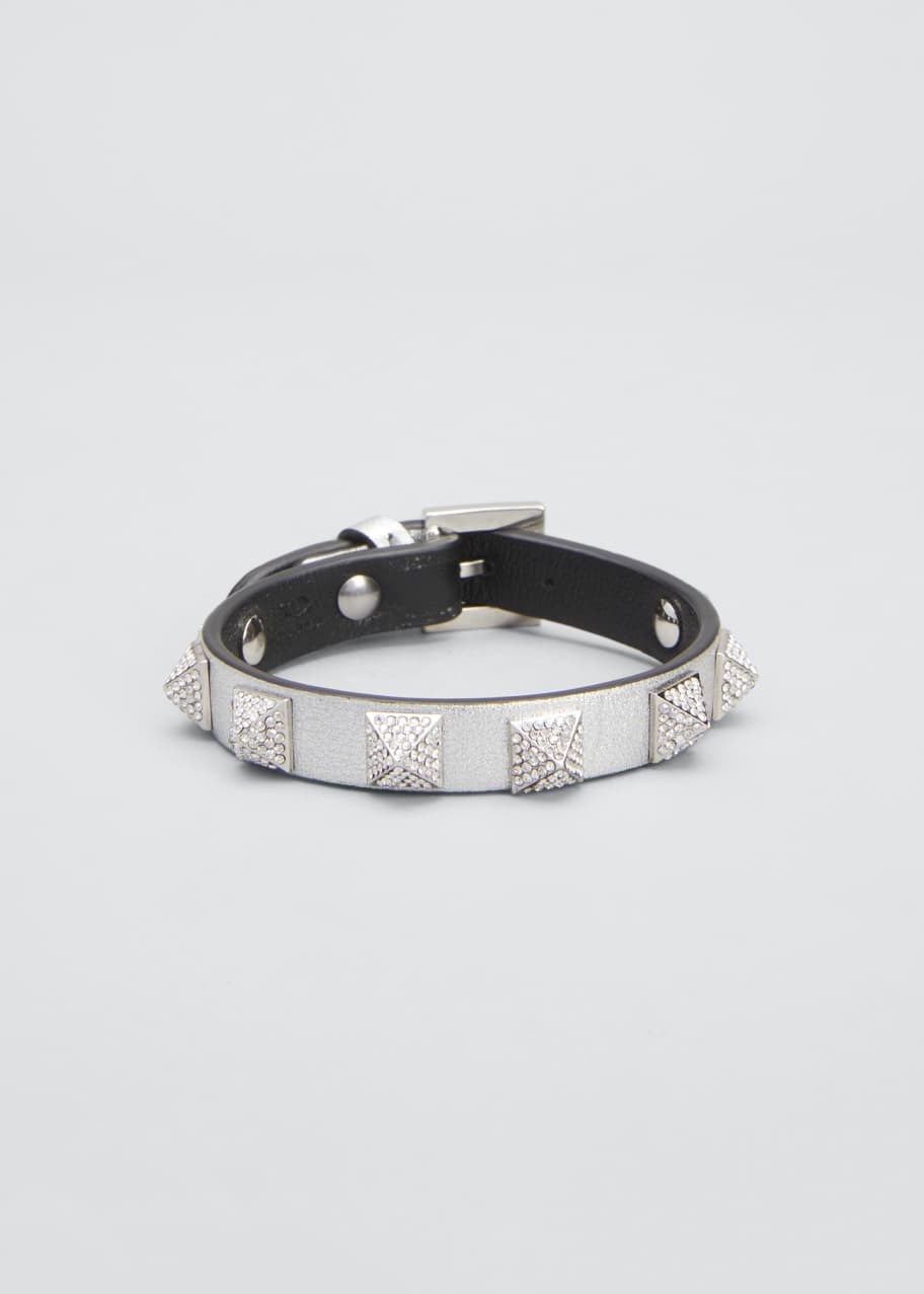 Valentino rockstud bracelet silver cheap