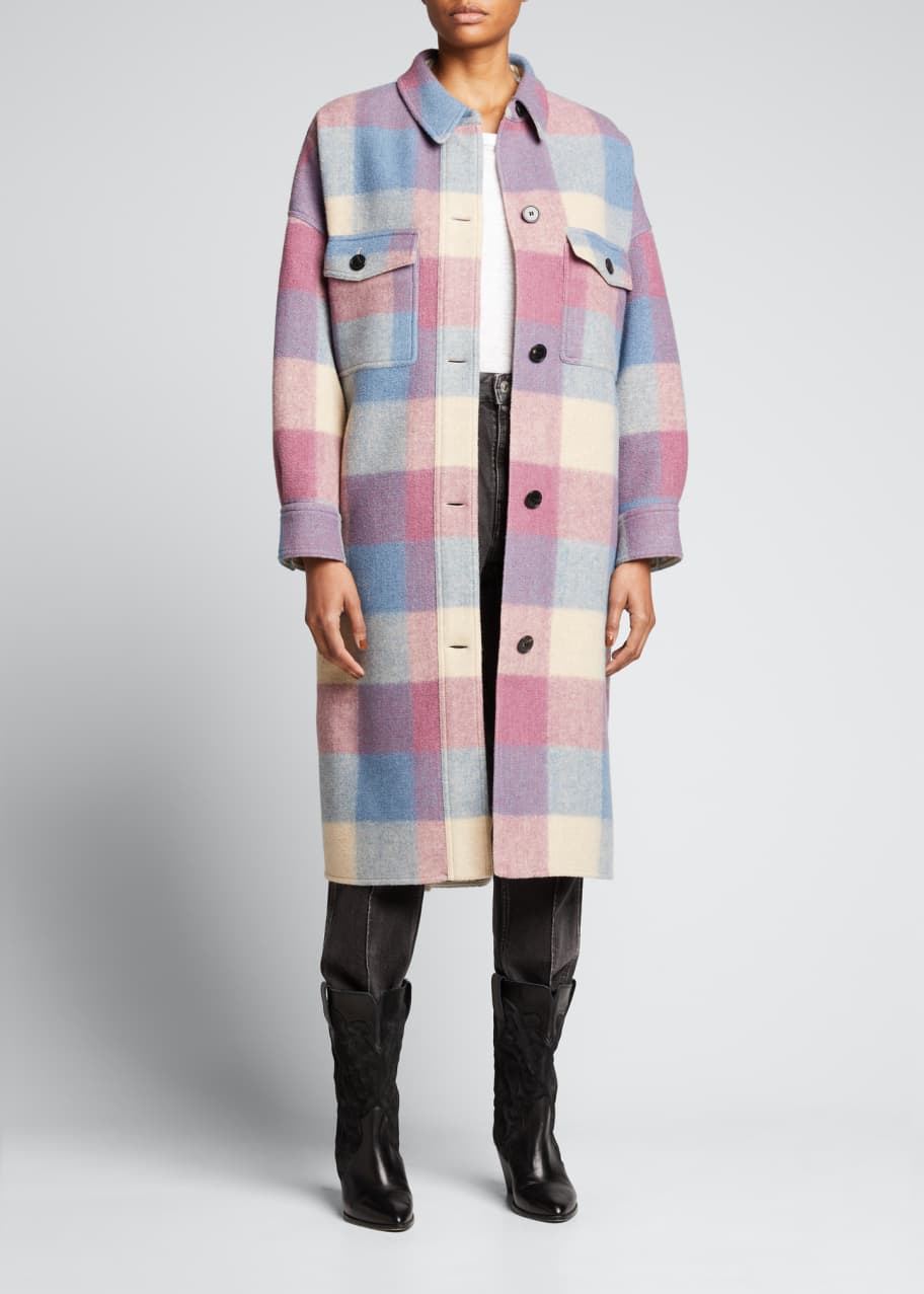 Fontizi Plaid Shirt Jacket