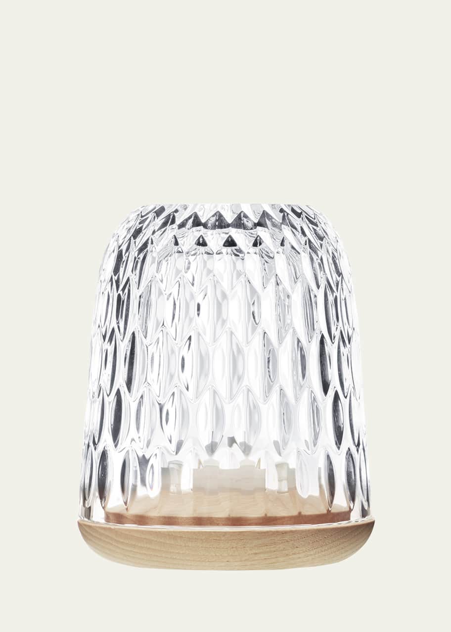 Image 1 of 1: Folia H120 Crystal & Wood Photophore