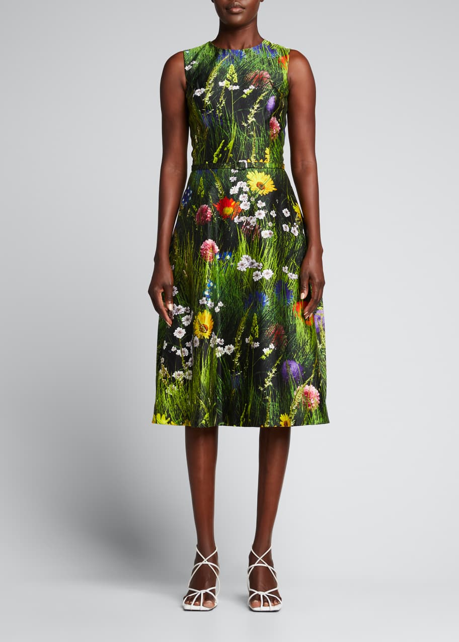 green emerald velvet dress Floral Fauna Dress