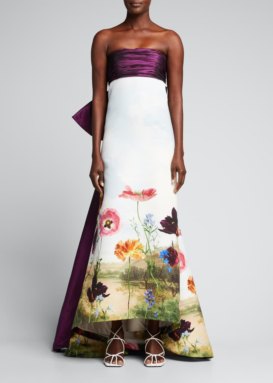 Oscar de la renta strapless gown shop