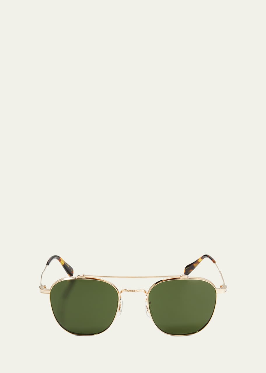 Image 1 of 1: Mandeville Square Metal/Plastic Sunglasses