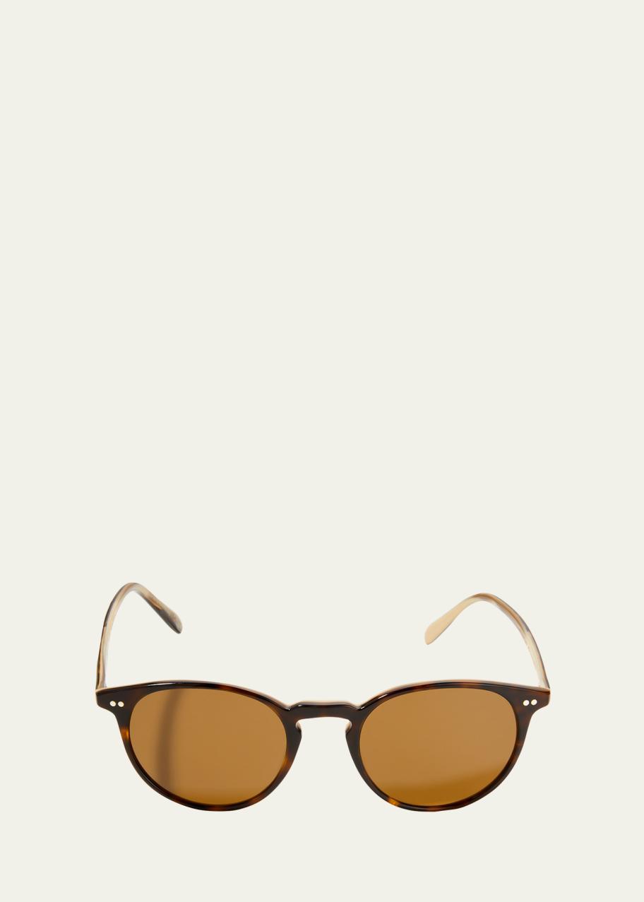 Oliver Peoples Riley Round Acetate Sunglasses - Bergdorf Goodman