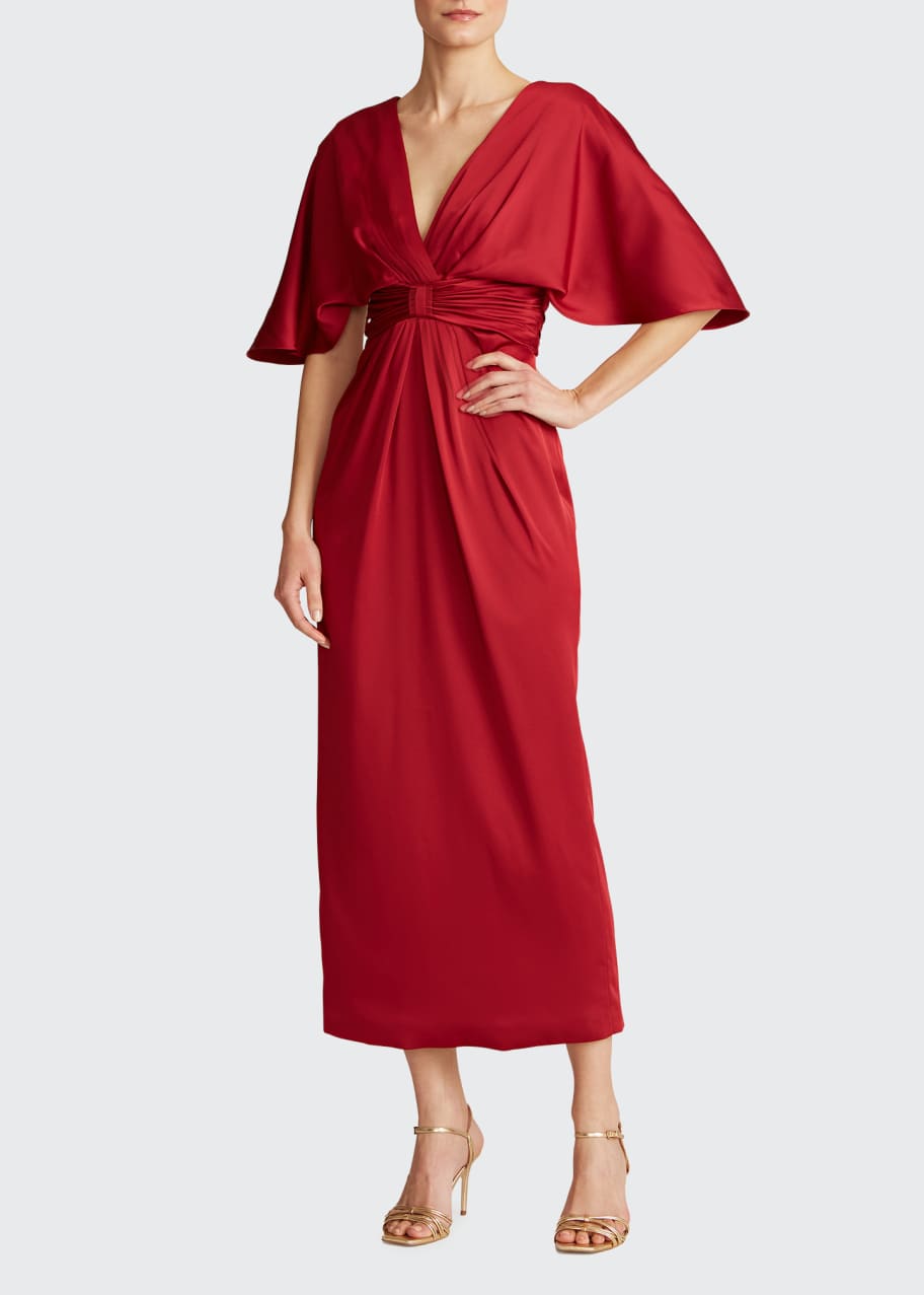 Theia kimono hotsell sleeve dress