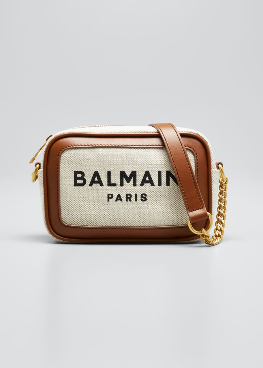 Balmain B Army Logo Canvas Camera Crossbody Bag Bergdorf Goodman
