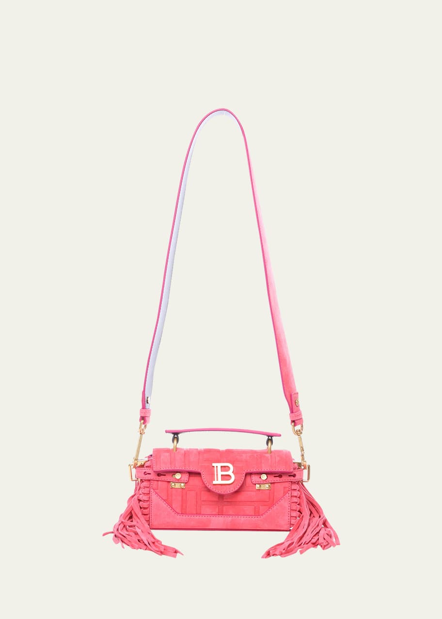 BBuzz 19 Fringe Suede Top Handle Bag