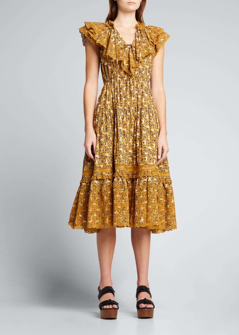 Ulla Johnson Yvette Midi Dress - Bergdorf Goodman
