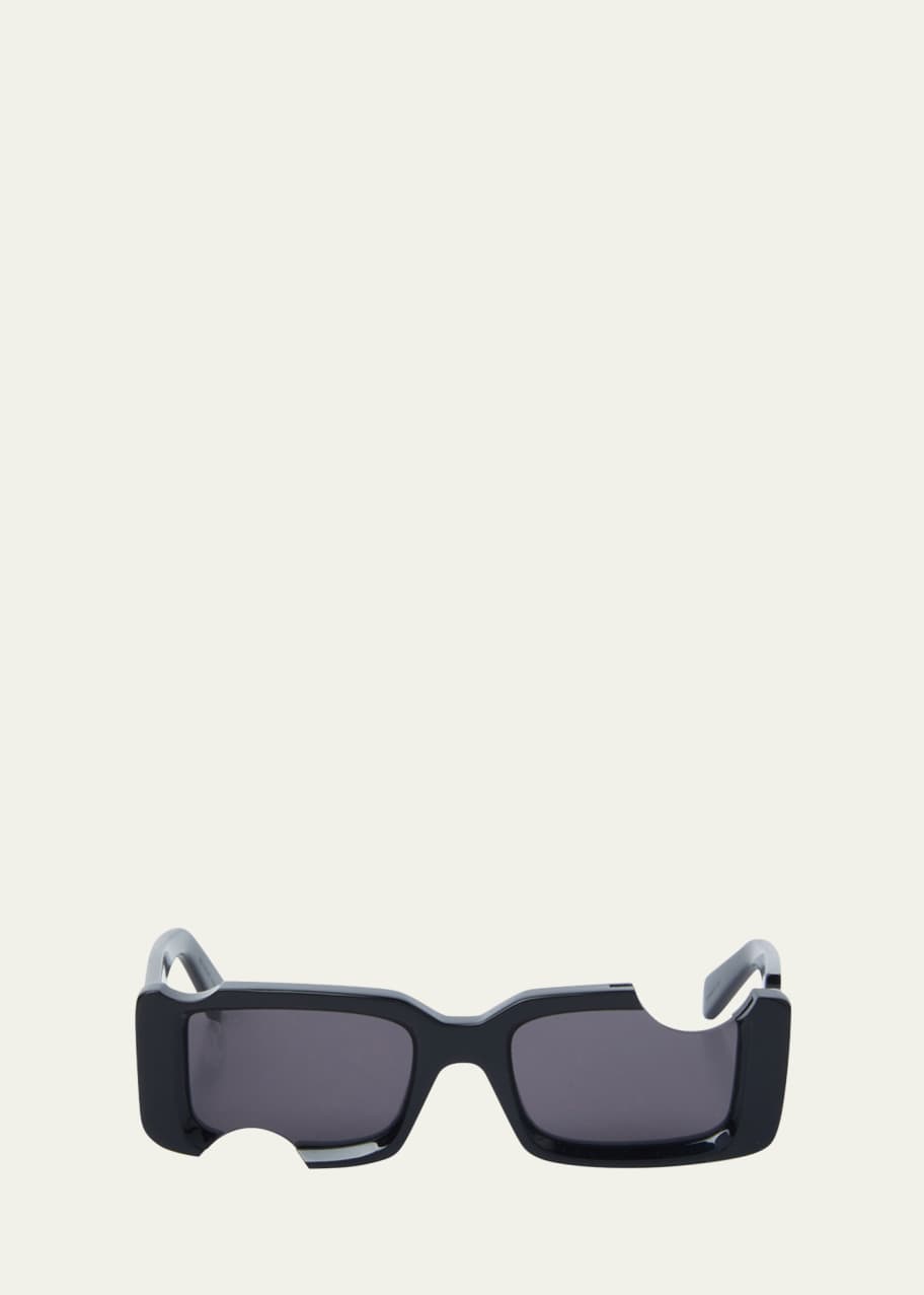 Off-White Men's Cady Cutout Rectangle Sunglasses - Bergdorf Goodman