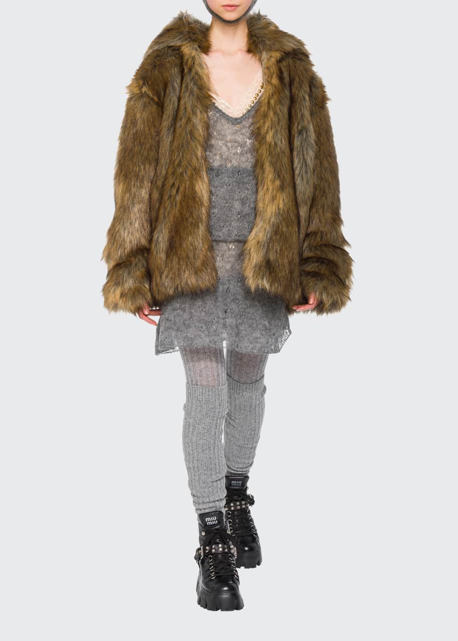 Miu miu fur coat clearance