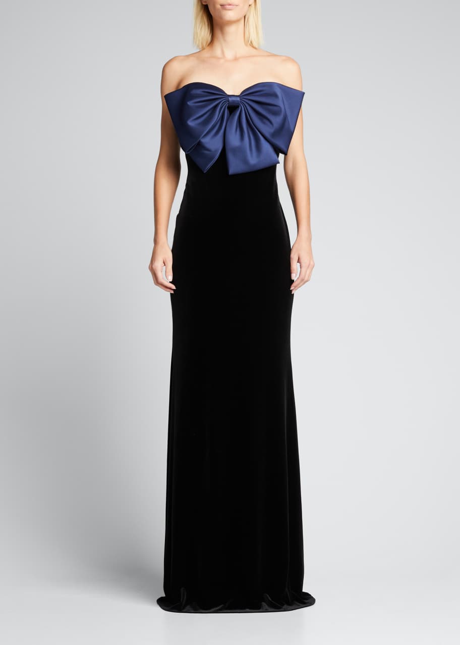 Badgley mischka velvet dress top
