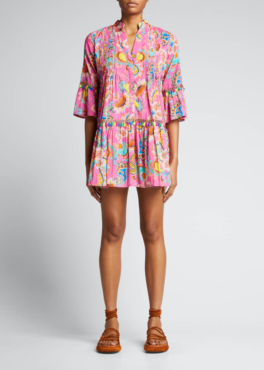 TAJ BY SABRINA Hezreen Mini Babydoll Dress - Bergdorf Goodman