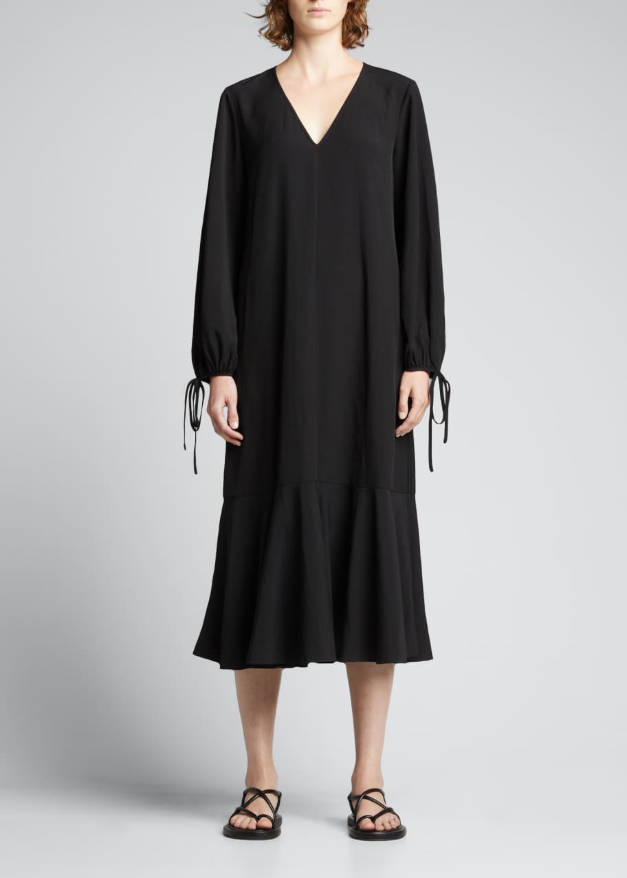 Rhode Ami Puff-Sleeve Midi Dress - Bergdorf Goodman