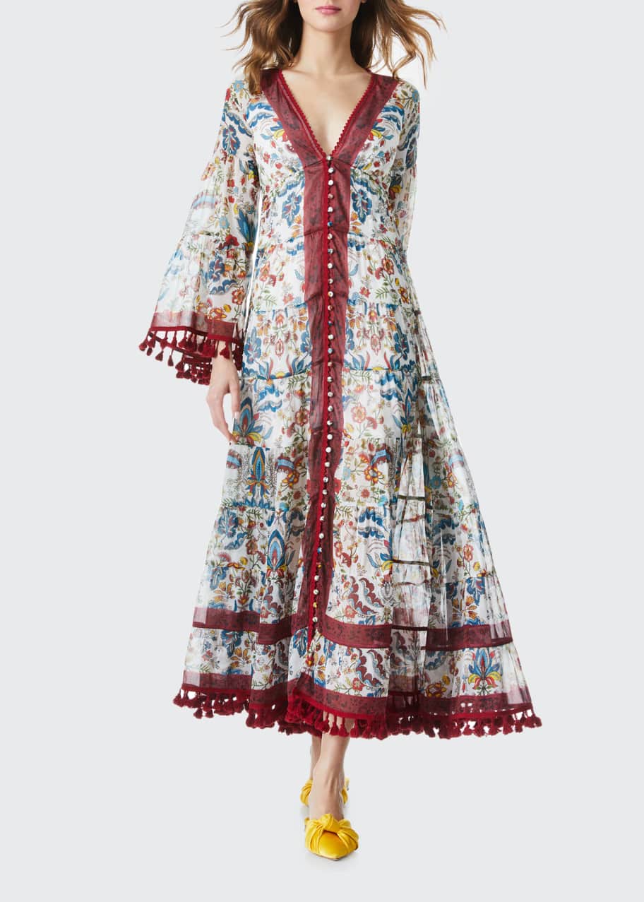 ALICE + OLIVIA Alexandria Open-Back Maxi Dress - Bergdorf Goodman