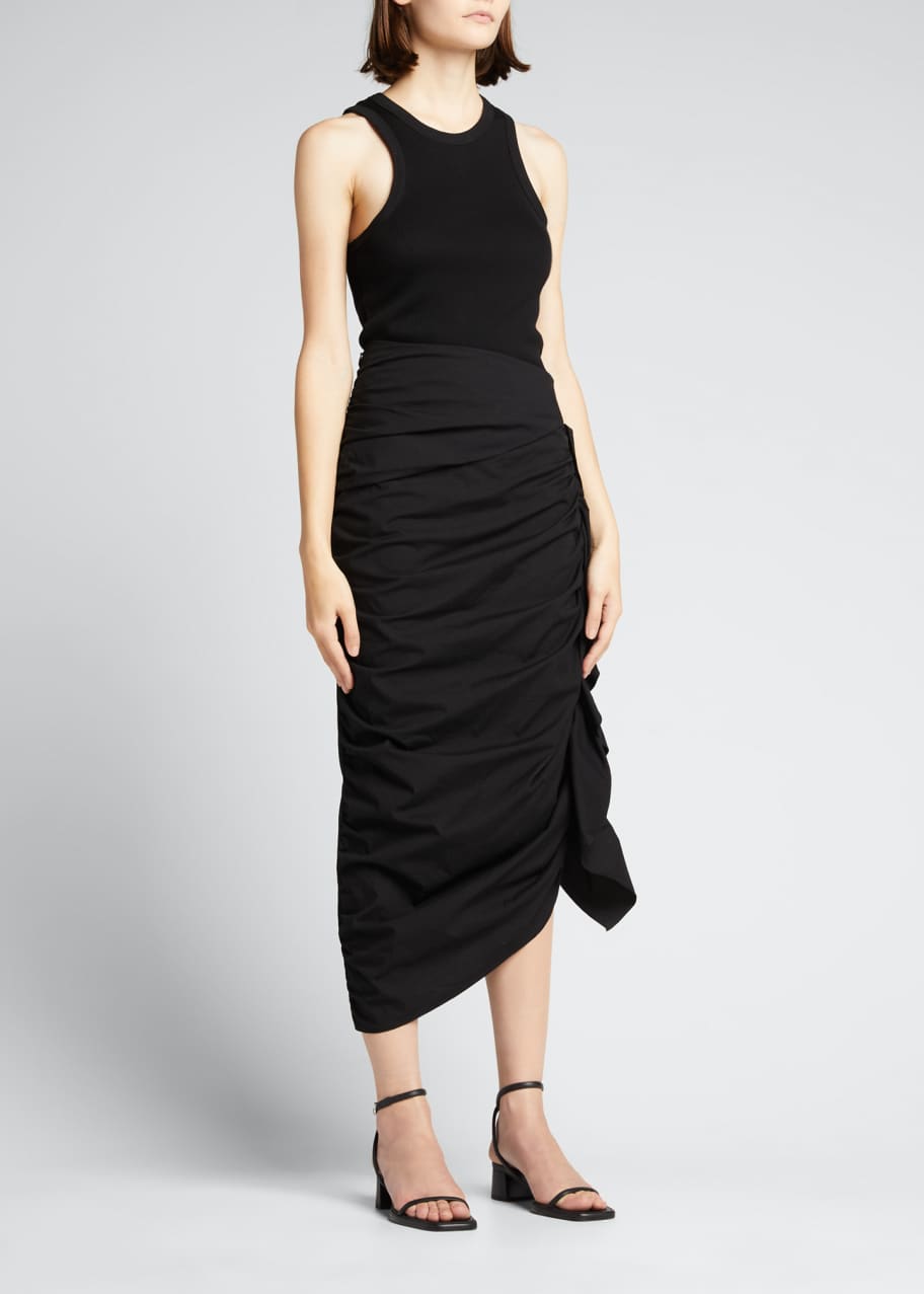 Rhode Felicity Draped Midi Skirt - Bergdorf Goodman
