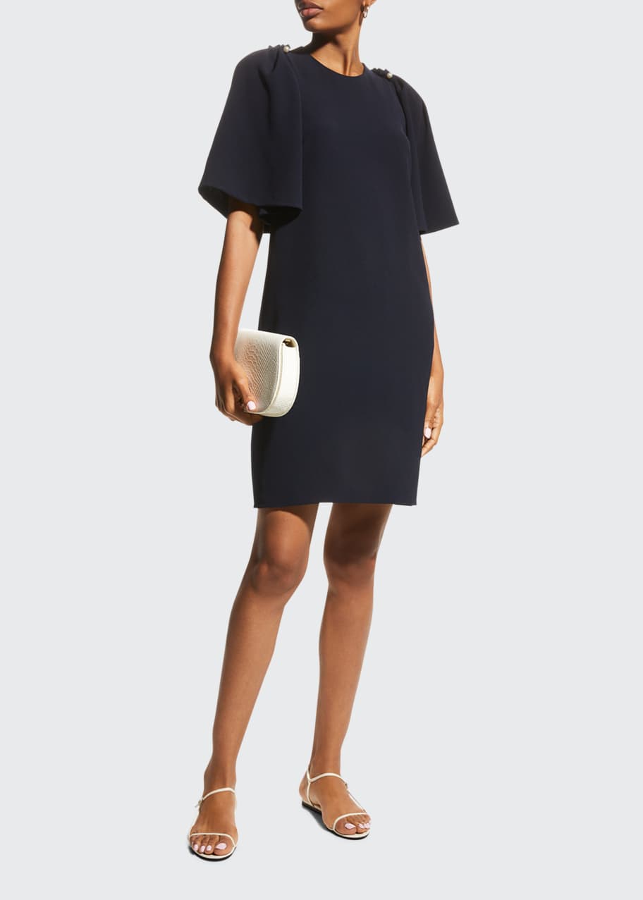lela rose black dress Lela Rose Ribbon Embroidered Cotton Combo Dress