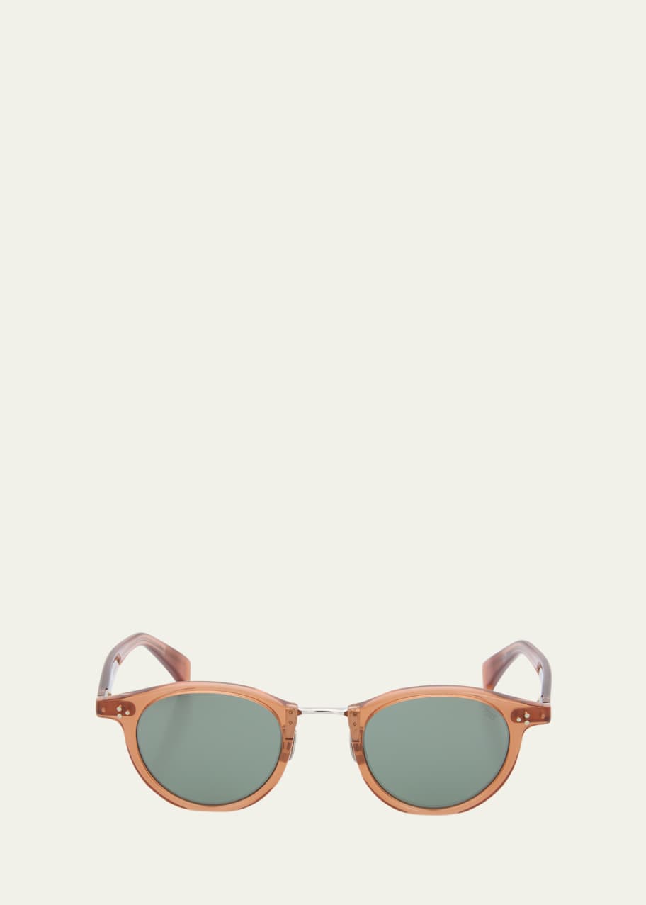 Eyevan Men's 566 Round Acetate Sunglasses - Bergdorf Goodman