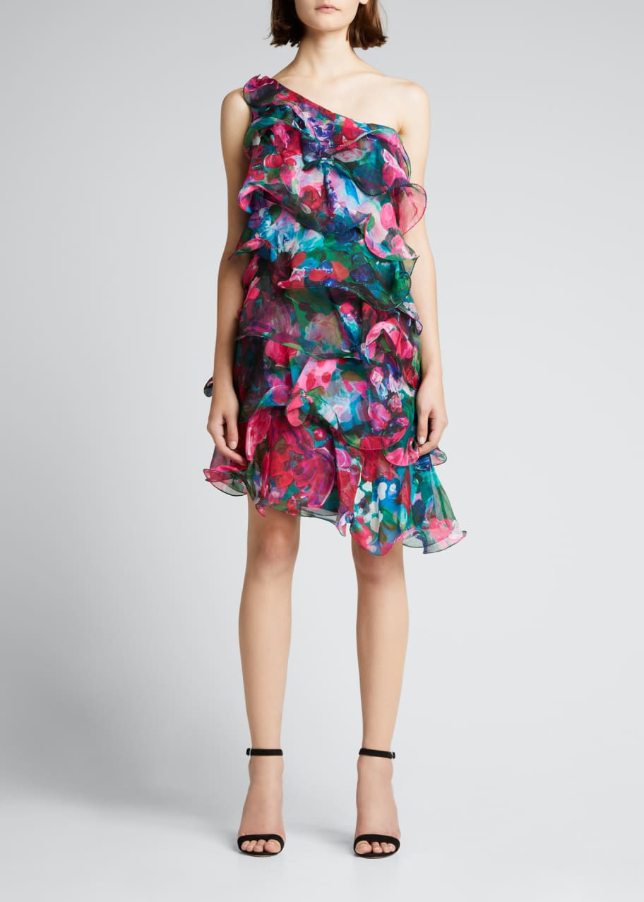 Marchesa notte one shoulder outlet