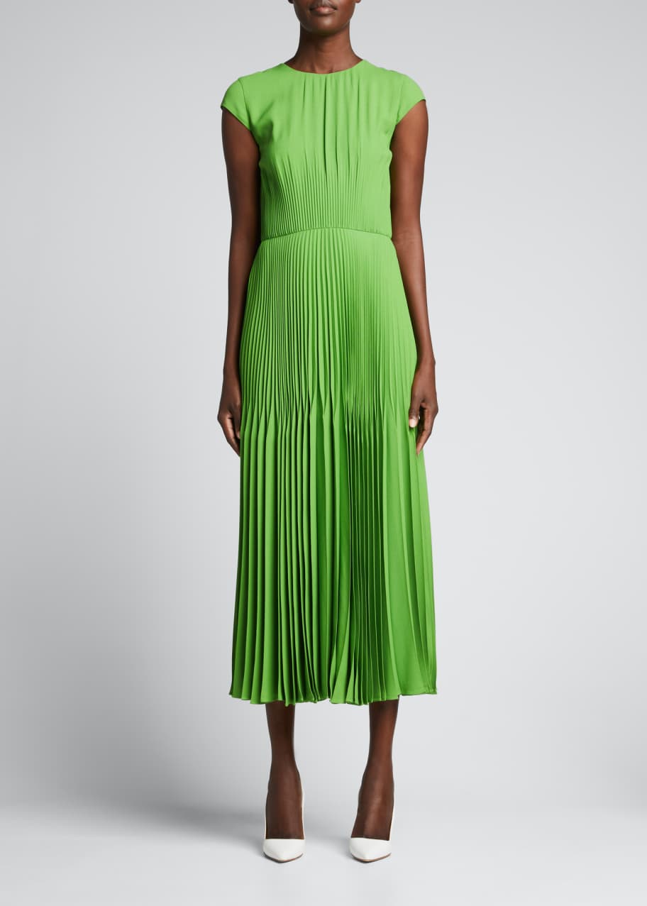 Jason Wu Collection Pleated Soft Crepe Midi Dress - Bergdorf Goodman