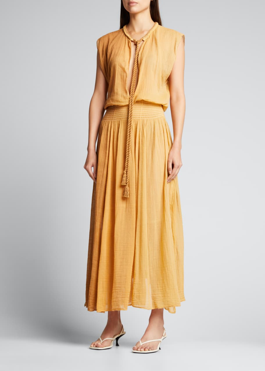 Miguelina Peri Cotton Gauze Maxi Coverup Dress Bergdorf Goodman
