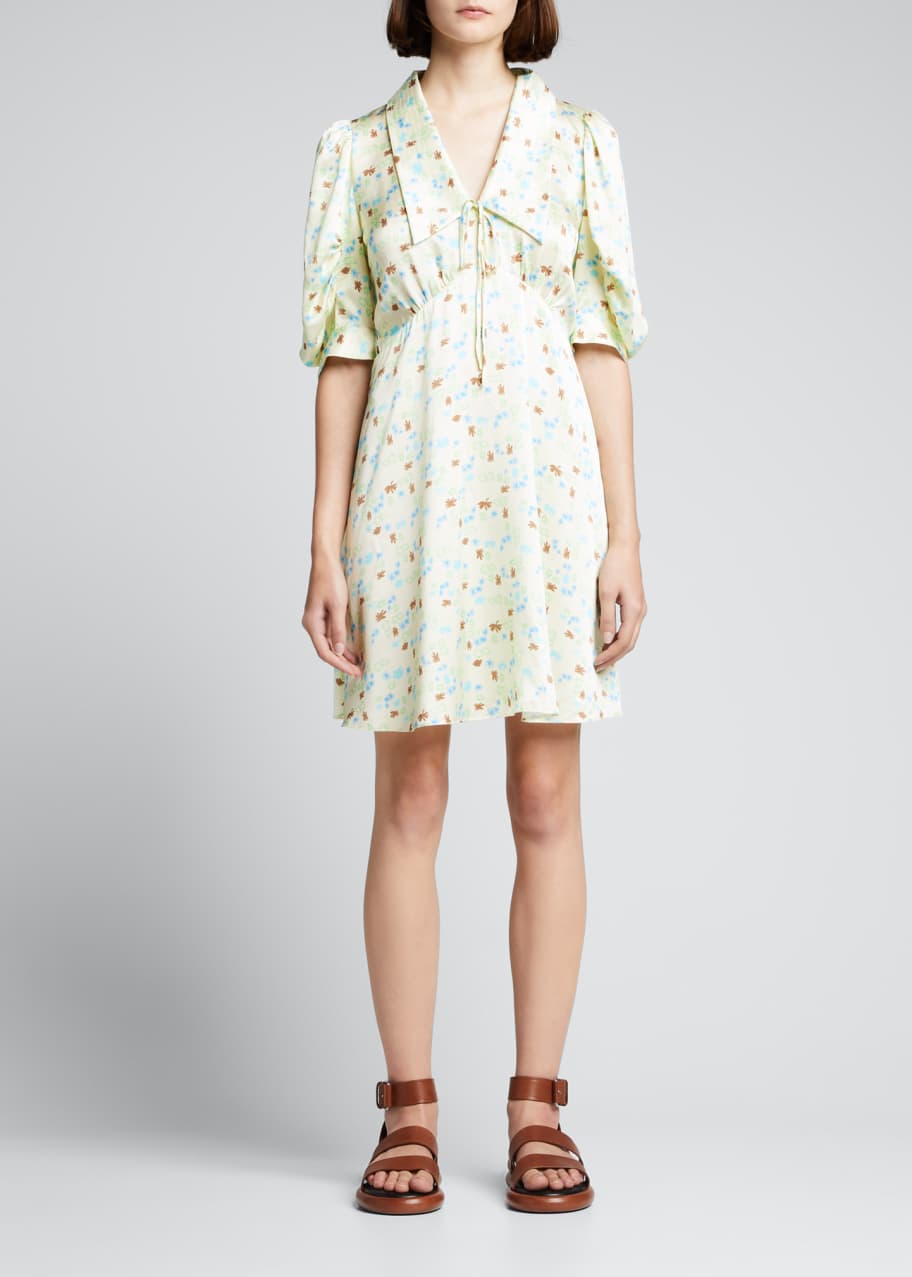 lee mathews green dress Mofi African Prin Midi Dress - African Print Clothing in USA S / REGULAR main image 0