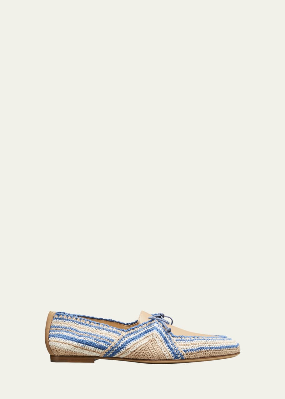 Image 1 of 1: Hays Crochet Leather Loafers