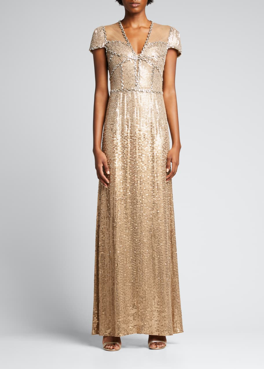 Priya Beaded Georgette Gown