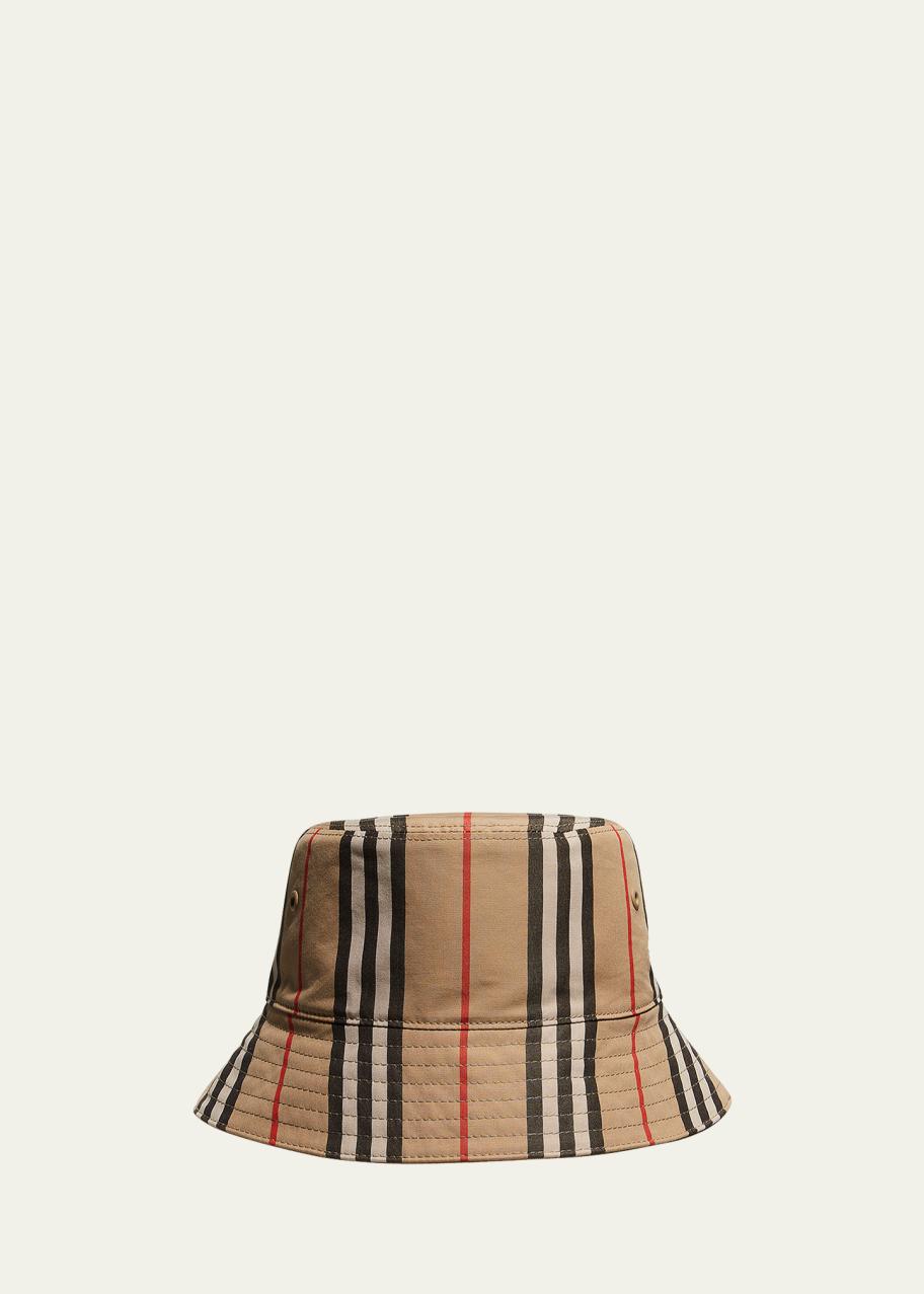 Burberry Reversible Icon Stripe Bucket Hat - Bergdorf Goodman display picture 2