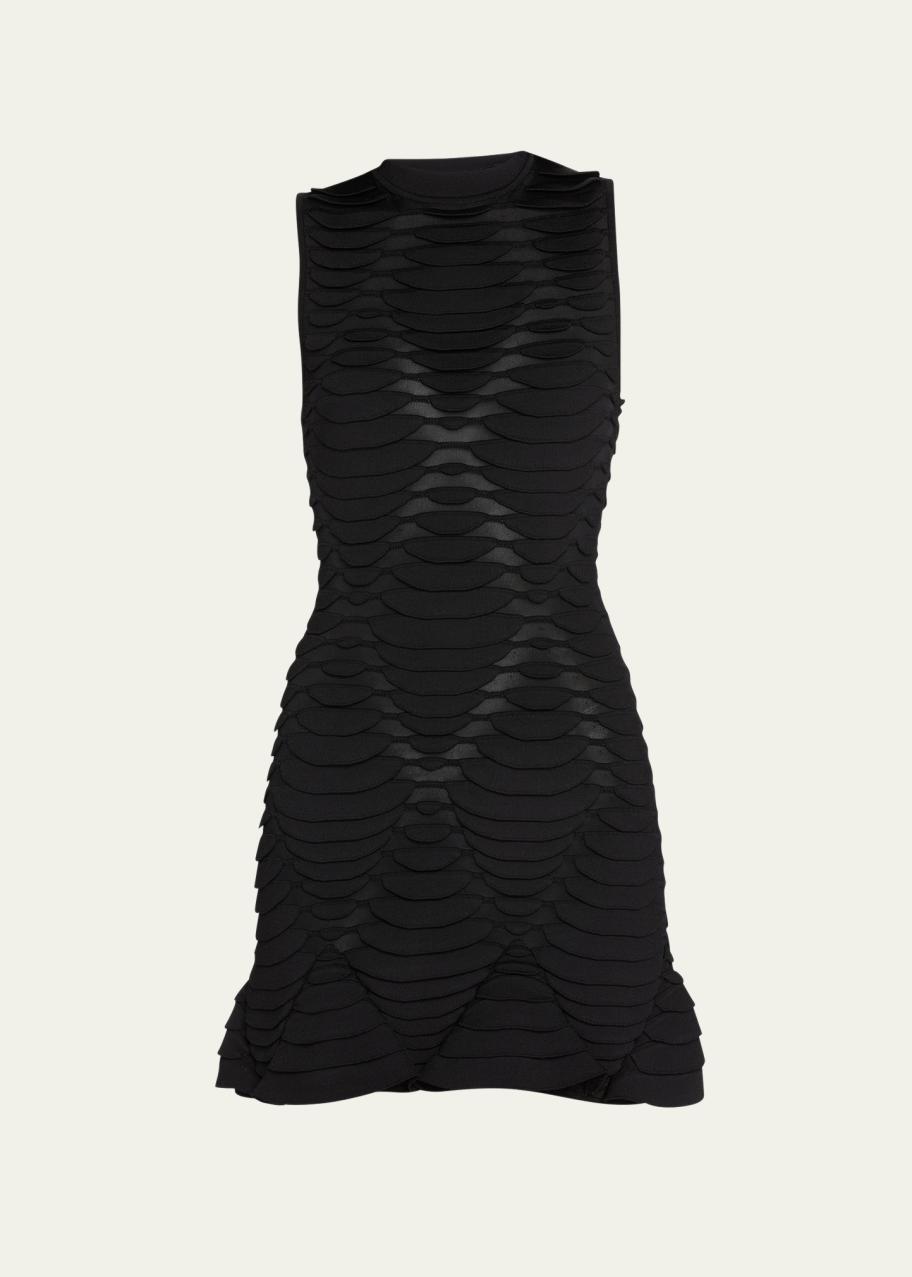 ALAIA 3-D Python Diamond Motif Dress - Bergdorf Goodman