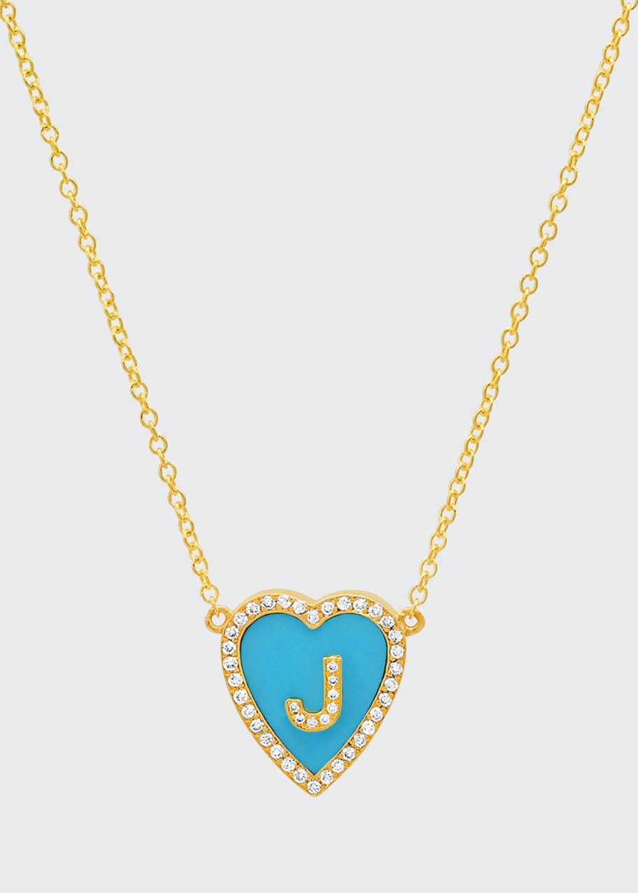 Jennifer meyer turquoise heart necklace store