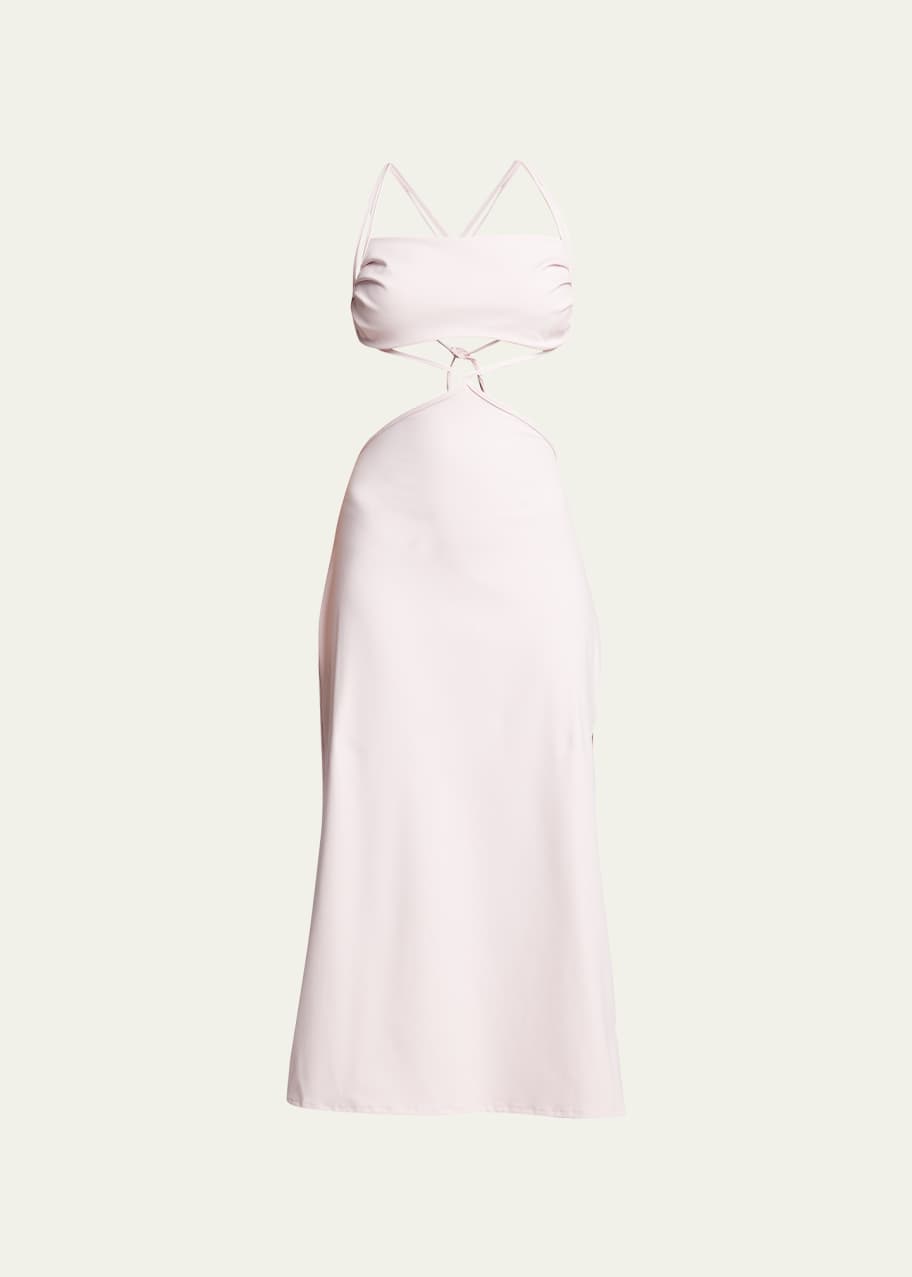 Image 1 of 1: St Barts Stappy-Back Midi Dress