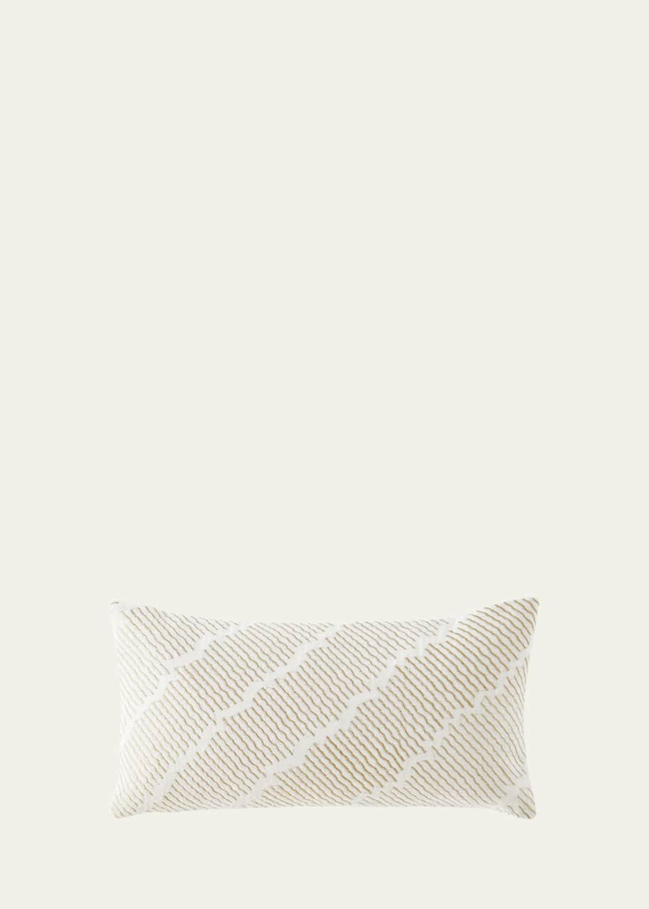 Image 1 of 1: Seduction Embroidered Decorative Pillow, 11" x 22"