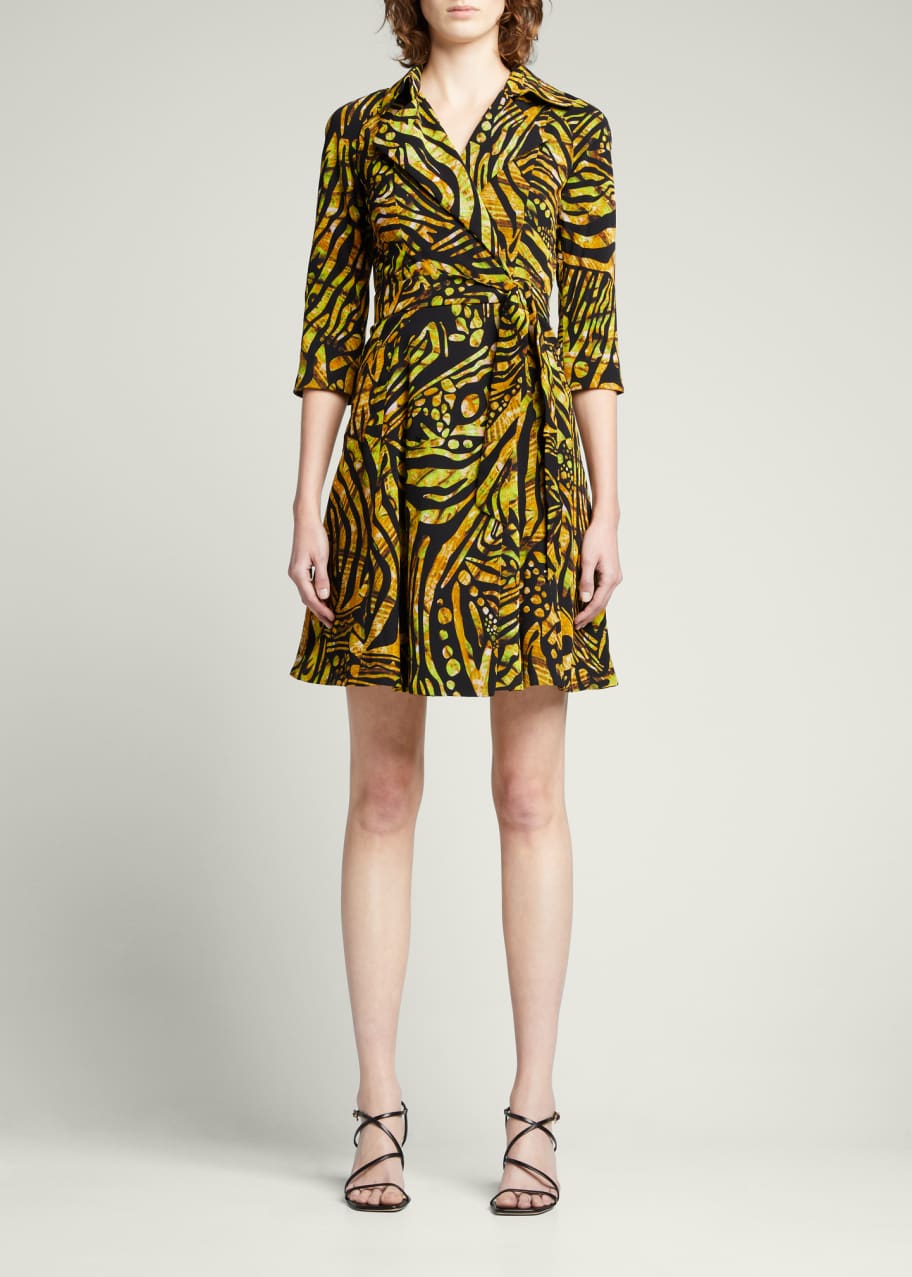 Fuzzi Printed Tulle Mesh Trench Dress - Bergdorf Goodman