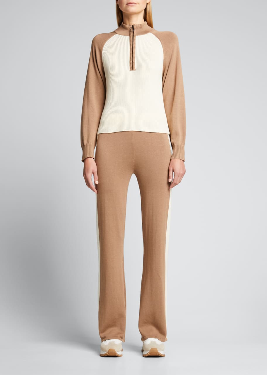 Monrow colorblock sweatshirt clearance