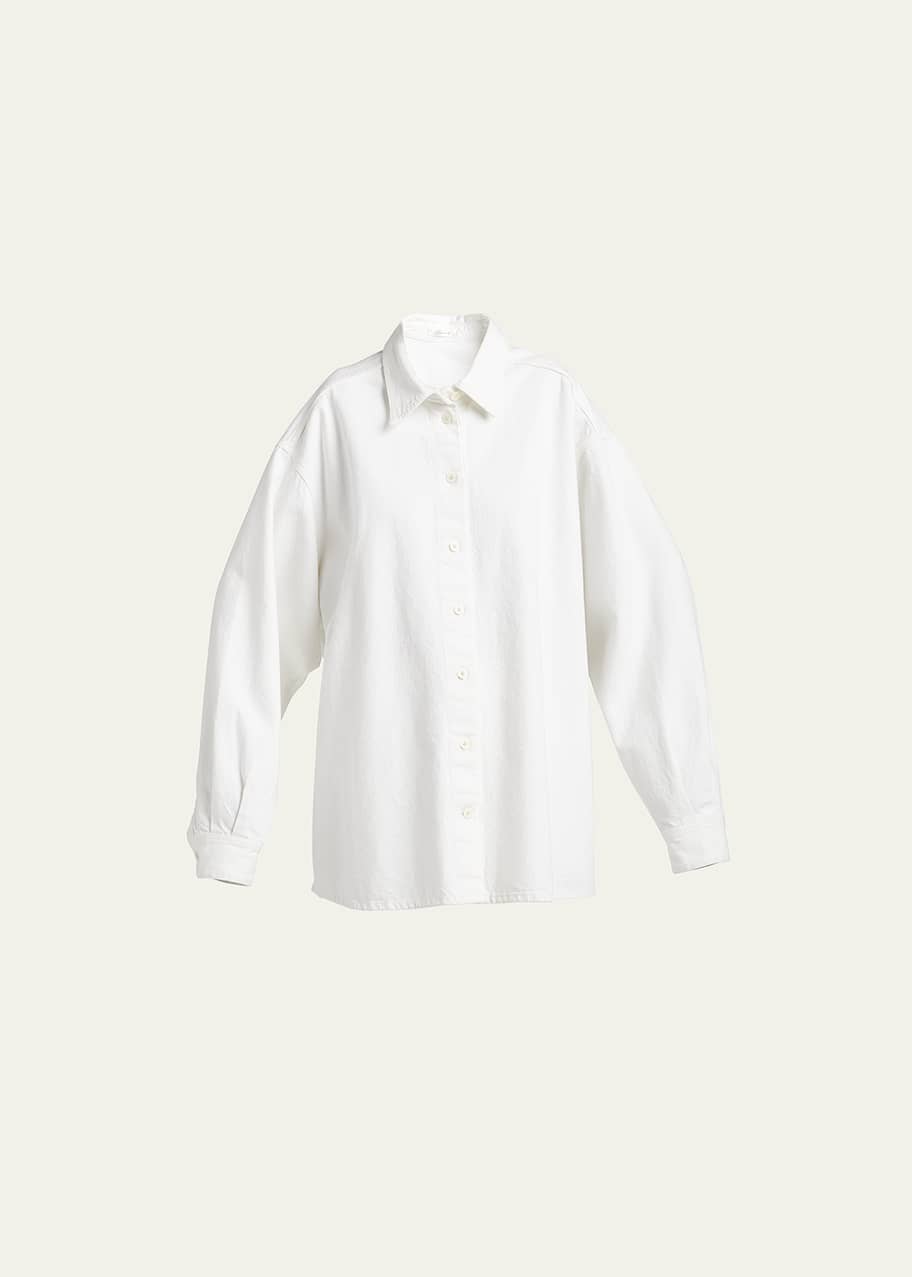 THE ROW Frannie Oversized Denim Shirt - Bergdorf Goodman