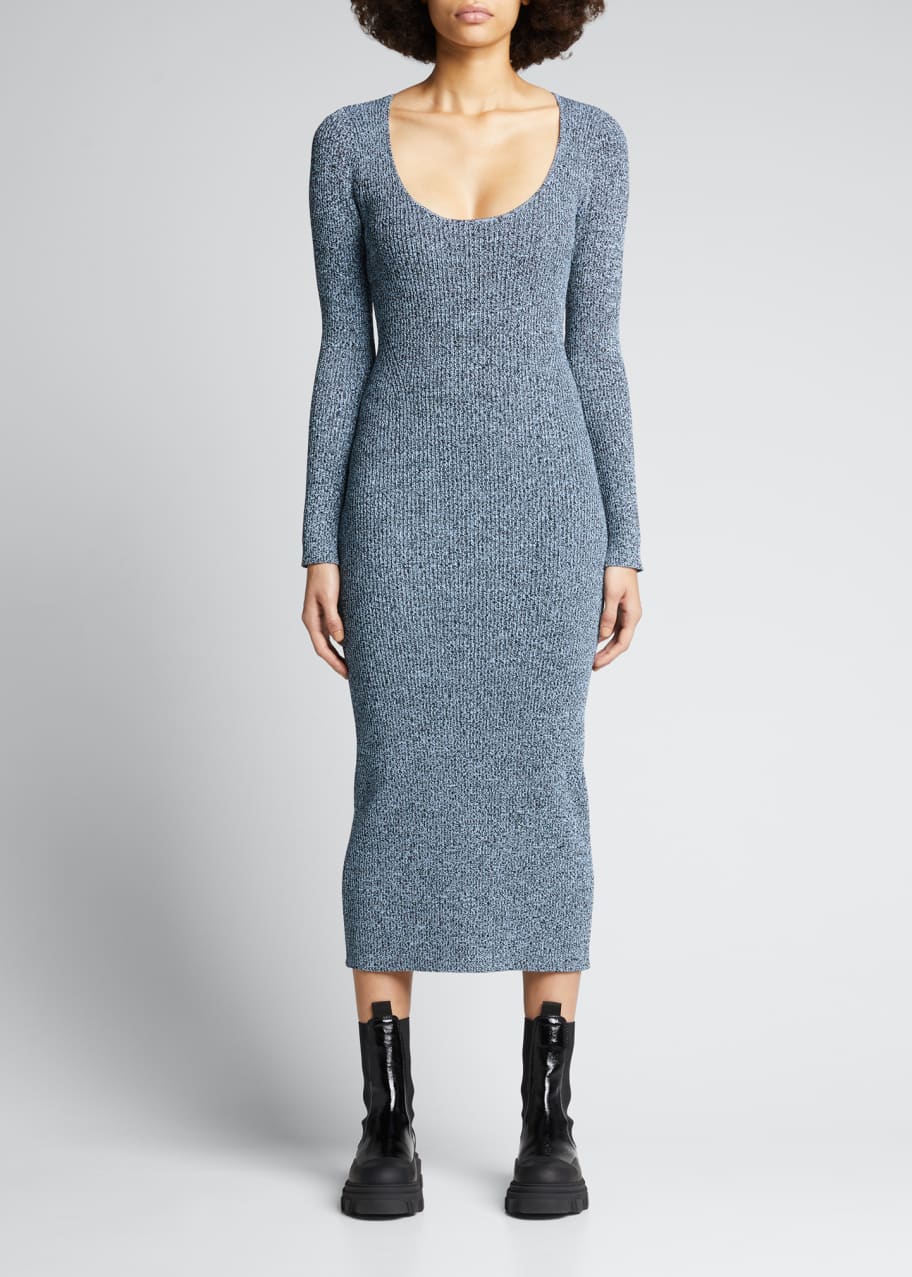 Ganni tech knit dress store