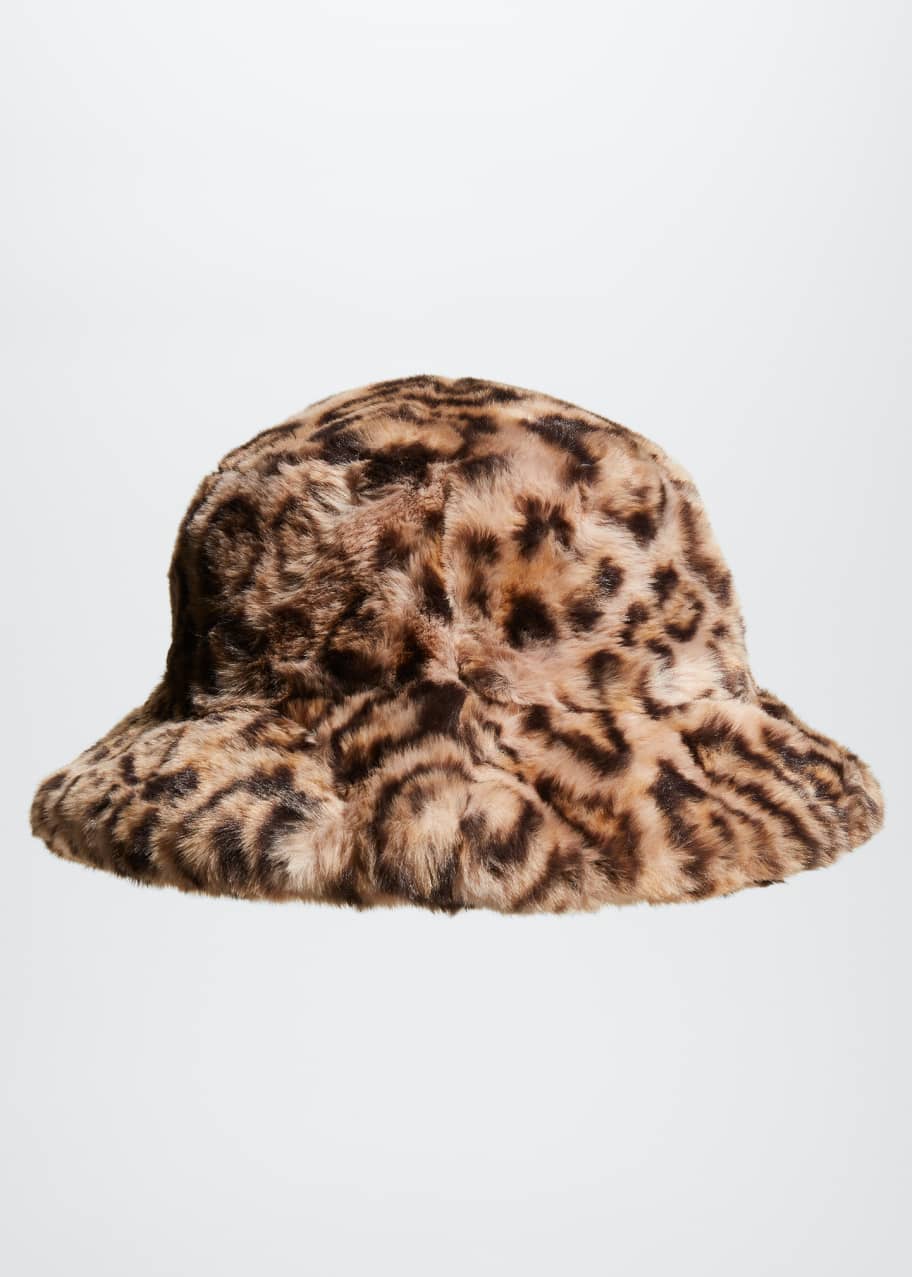 Image 1 of 1: Faux-Fur Bucket Hat