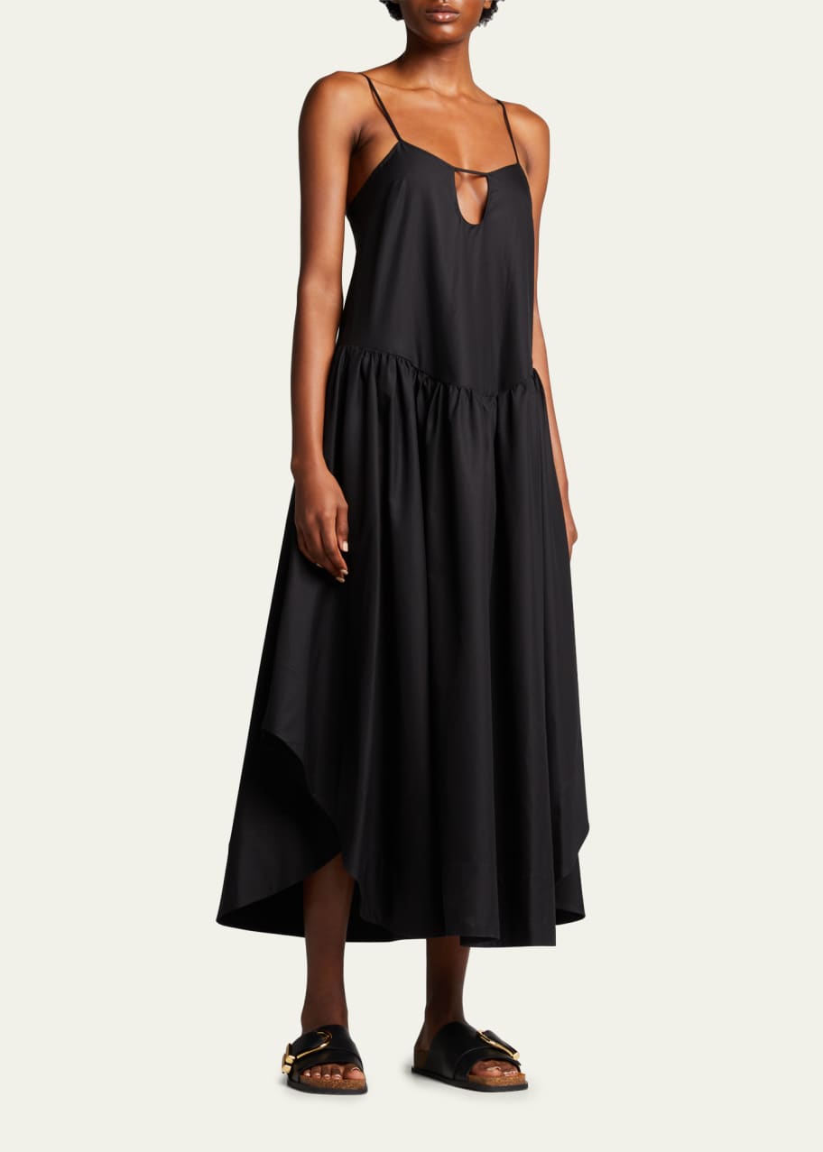 Khaite Norelle Cutout Asymmetric Maxi Dress - Bergdorf Goodman