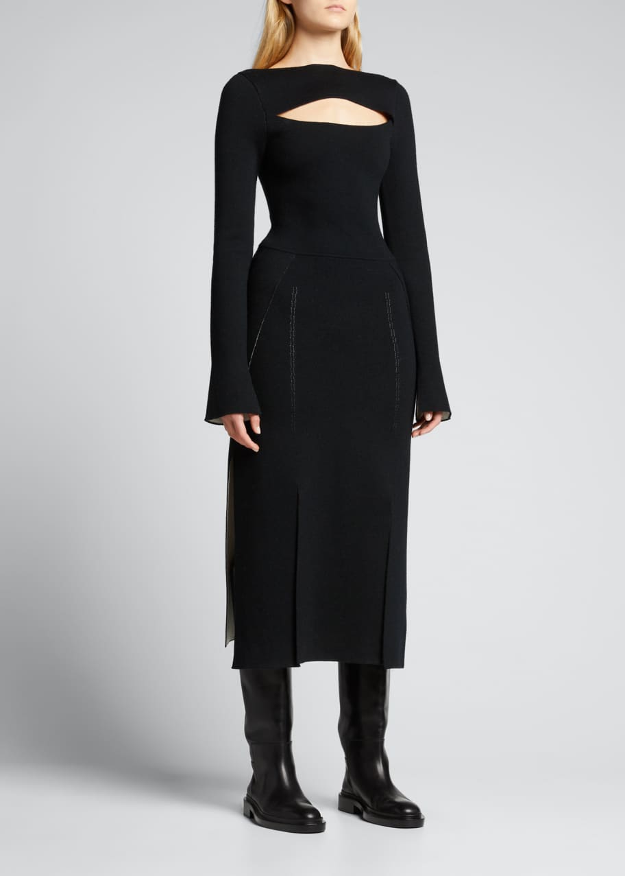 3.1 Phillip Lim Double-Face Wool Knit Dress - Bergdorf Goodman