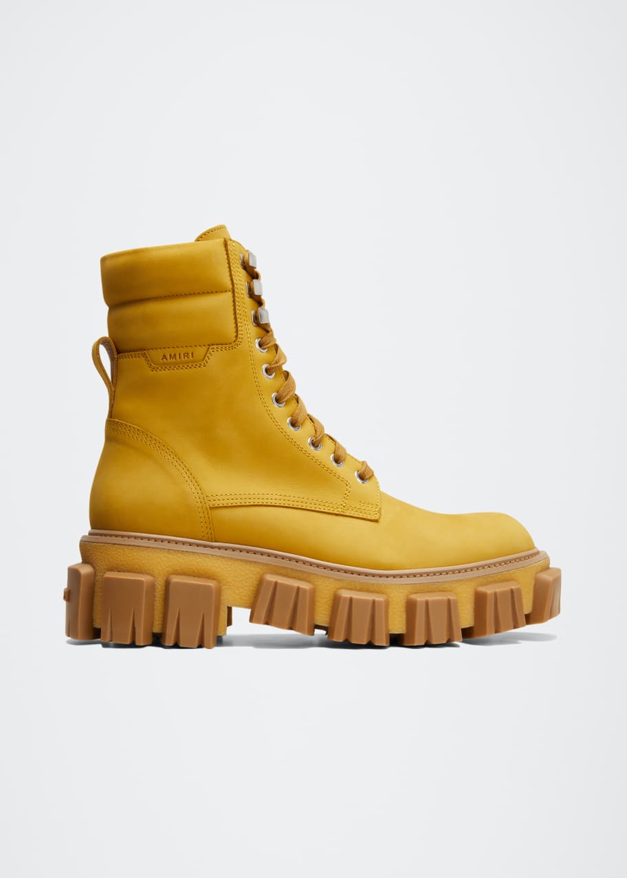 Amiri Men's Crepe Lug Sole Combat Boots - Bergdorf Goodman