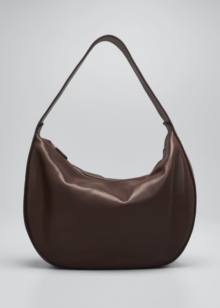 Allie Saddle Hobo Bag in Leather