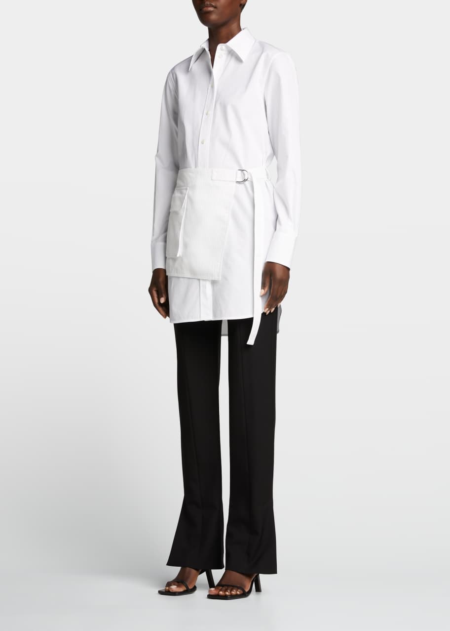 Helmut Lang Wrap Shirtdress Bergdorf Goodman